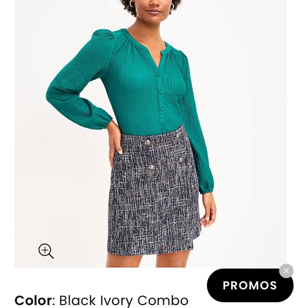 Loft tweed skirt